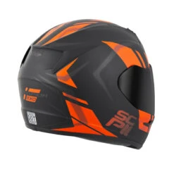 Scorpion EXO-R320 Endeavor Helmet, Black/Orange -Scootik Bike Shop scorpion exo r320 endeavor helmet black orange image3