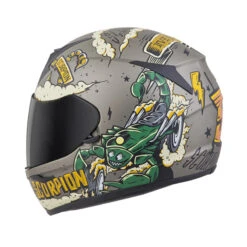 Scorpion EXO-R320 Moto Fink Helmet, Titanium -Scootik Bike Shop scorpion exo r320 moto fink helmet titanium image3