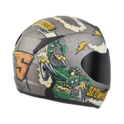Scorpion EXO-R320 Moto Fink Helmet, Titanium -Scootik Bike Shop scorpion exo r320 moto fink helmet titanium image4