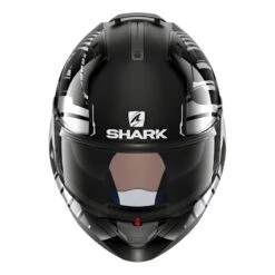 Shark EVO-One 2 Lithion Dual Helmet, Black/Chrome/Dark Grey -Scootik Bike Shop shark evo one 2 lithion dual helmet dark grey image3
