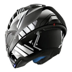 Shark EVO-One 2 Lithion Dual Helmet, Black/Chrome/Dark Grey -Scootik Bike Shop shark evo one 2 lithion dual helmet dark grey image5