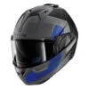Shark EVO-One 2 Slasher Helmet, Matte Dark Grey/Black/Blue -Scootik Bike Shop shark evo one 2 slasher helmet dark grey blue
