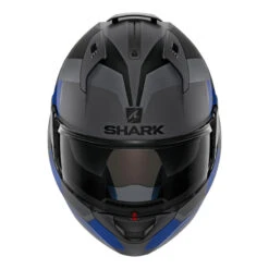Shark EVO-One 2 Slasher Helmet, Matte Dark Grey/Black/Blue -Scootik Bike Shop shark evo one 2 slasher helmet dark grey blue image3