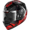 Shark Ridill 1.2 Mecca Helmet, Black/Red/Silver -Scootik Bike Shop shark ridill 1 2 mecca helmet black red silver