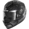 Shark Ridill 1.2 Mecca Matte Helmet, Black/Anthracite/Silver -Scootik Bike Shop shark ridill 1 2 mecca matte helmet silver