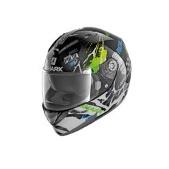 Shark Ridill Drift-R Helmet, Black/Green/Blue