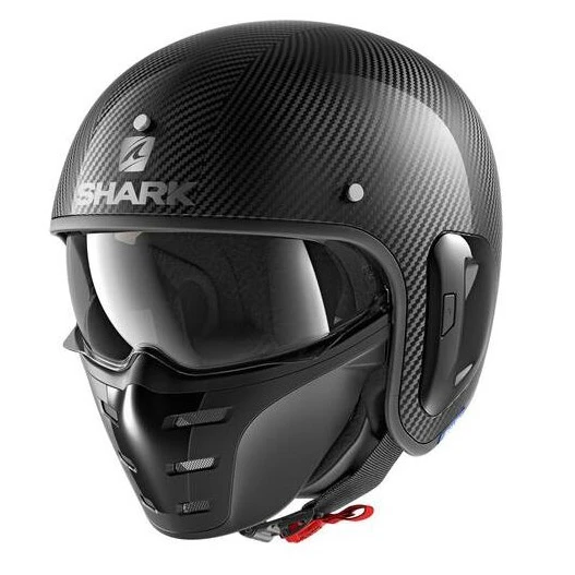 Shark S-Drak 2 Carbon Skin Helmet, Carbon/Silver/Black 3 Shark S-Drak 2 Carbon Skin Helmet, Carbon/Silver/Black
