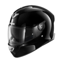 Shark Skwal 2 Blank Black Helmet, White LEDs