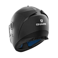 Shark Spartan 1.2 Blank Helmet Matte Black 7 Shark Spartan 1.2 Blank Helmet Matte Black -Scootik Bike Shop shark spartan 1 2 blank helmet matte black image3
