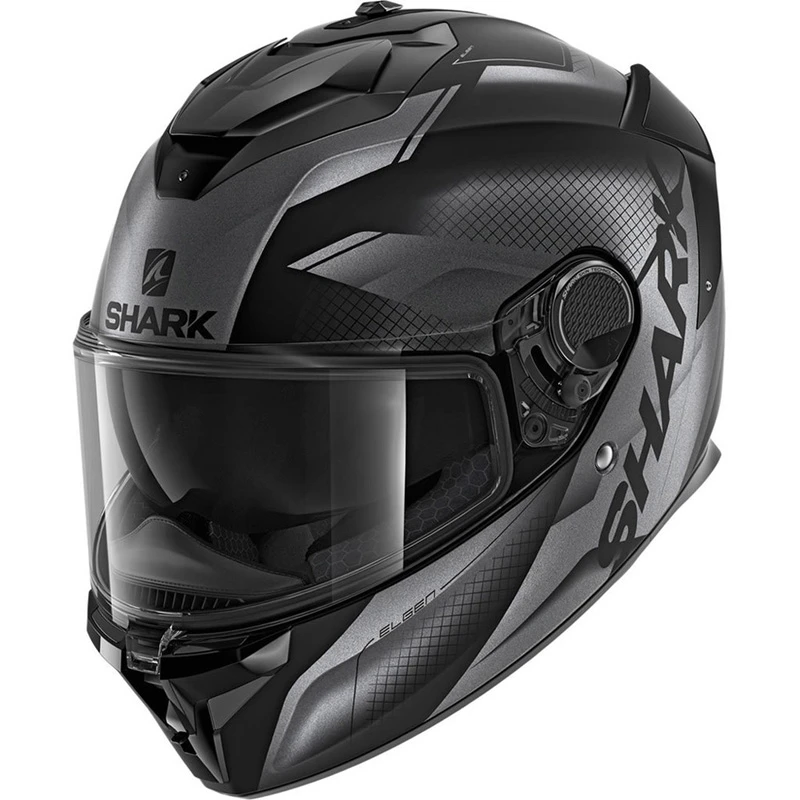 Shark Spartan GT Elgen Matte Helmet, Black/Anthracite 3 Shark Spartan GT Elgen Matte Helmet, Black/Anthracite