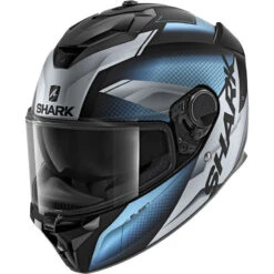 Shark Spartan GT Elgen Matte Helmet, Black/Silver