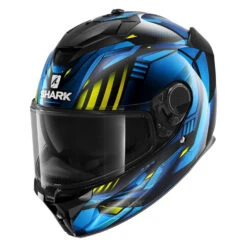 Shark Spartan GT Replikan Helmet, Black/Chrome/Blue