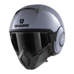 Shark Street Drak Blank Helmet, Silver/Glossy