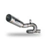 Spark GTR0501T Grid-O Slip-on Exhaust With Link Pipe Triumph Street Triple 765 RS (2017-) -Scootik Bike Shop spark gtr0501t grid o titanium slip on exhaust