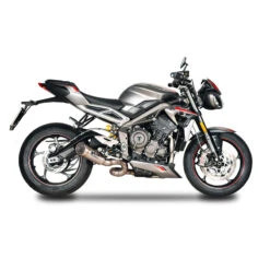 Spark GTR0501T Grid-O Slip-on Exhaust With Link Pipe Triumph Street Triple 765 RS (2017-) -Scootik Bike Shop spark gtr0501t grid o titanium slip on exhaust image3