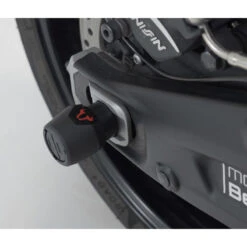 Sw-Motech STP.11.176.10700/B Rear Axle Sliders, Black For Triumph Trident 660 (2021-) -Scootik Bike Shop sw motech stp 11 176 10700 b rear axle sliders image4