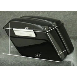 TKY Quick Release Bike Specific Patrol Hardbags, 25 Liter Each -Scootik Bike Shop tky patrol hardbags bike specific dimension