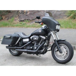 TKY Quick Release Hard Saddlebags, 25 Liter For Harley-Davidson Fat Bob/ Wide Glide -Scootik Bike Shop tky quick release saddlebags fat bob image13