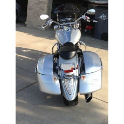 TKY Quick Release Hard Saddlebags For Yamaha Roadliner/Stratoliner, 40 Liters -Scootik Bike Shop tky quick release saddlebags roadliner stratoliner image6