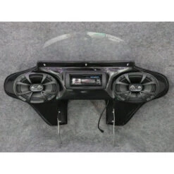 TKY Fat Bob Fairing With 6" X 9" Waterproof Speakers And Nakamichi Stereo 2007-2017 -Scootik Bike Shop tsukayu fat bob batwing fairing speakers image3