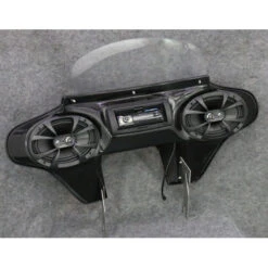 TKY Fat Bob Fairing With 6" X 9" Waterproof Speakers And Nakamichi Stereo 2007-2017 -Scootik Bike Shop tsukayu fat bob batwing fairing speakers image4