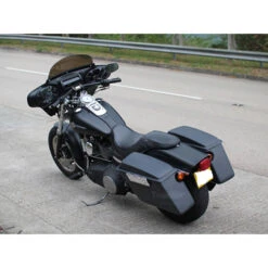 TKY Fat Bob Fairing With 6" X 9" Waterproof Speakers And Nakamichi Stereo 2007-2017 -Scootik Bike Shop tsukayu fat bob batwing fairing speakers image5